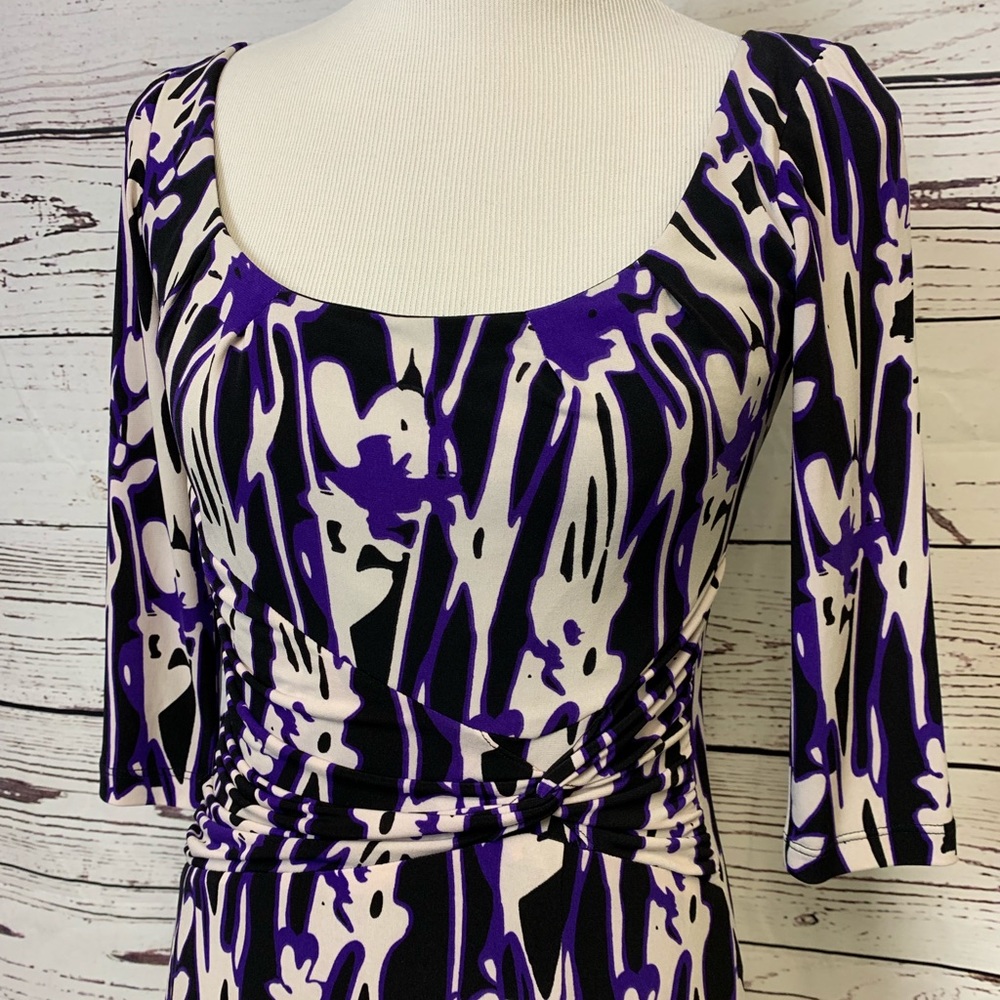 David Meister Abstract Dress Size 2 - Picture 2 of 8